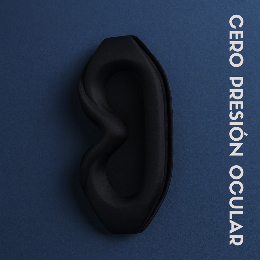 Antifaz 3D de Memory Foam Negro